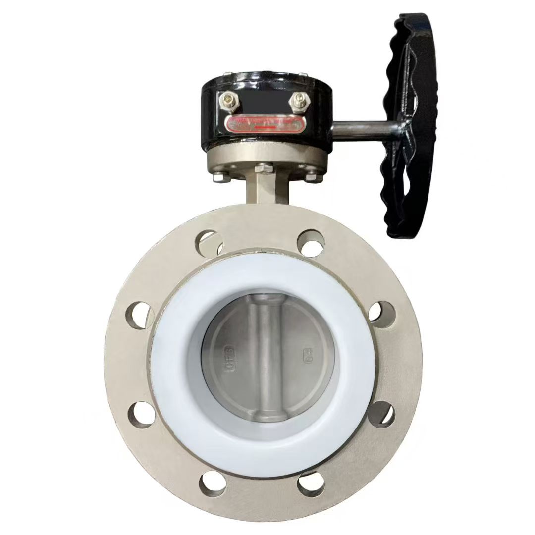 PTFE Seat Stainless Steel Flanged Butterfly Valve