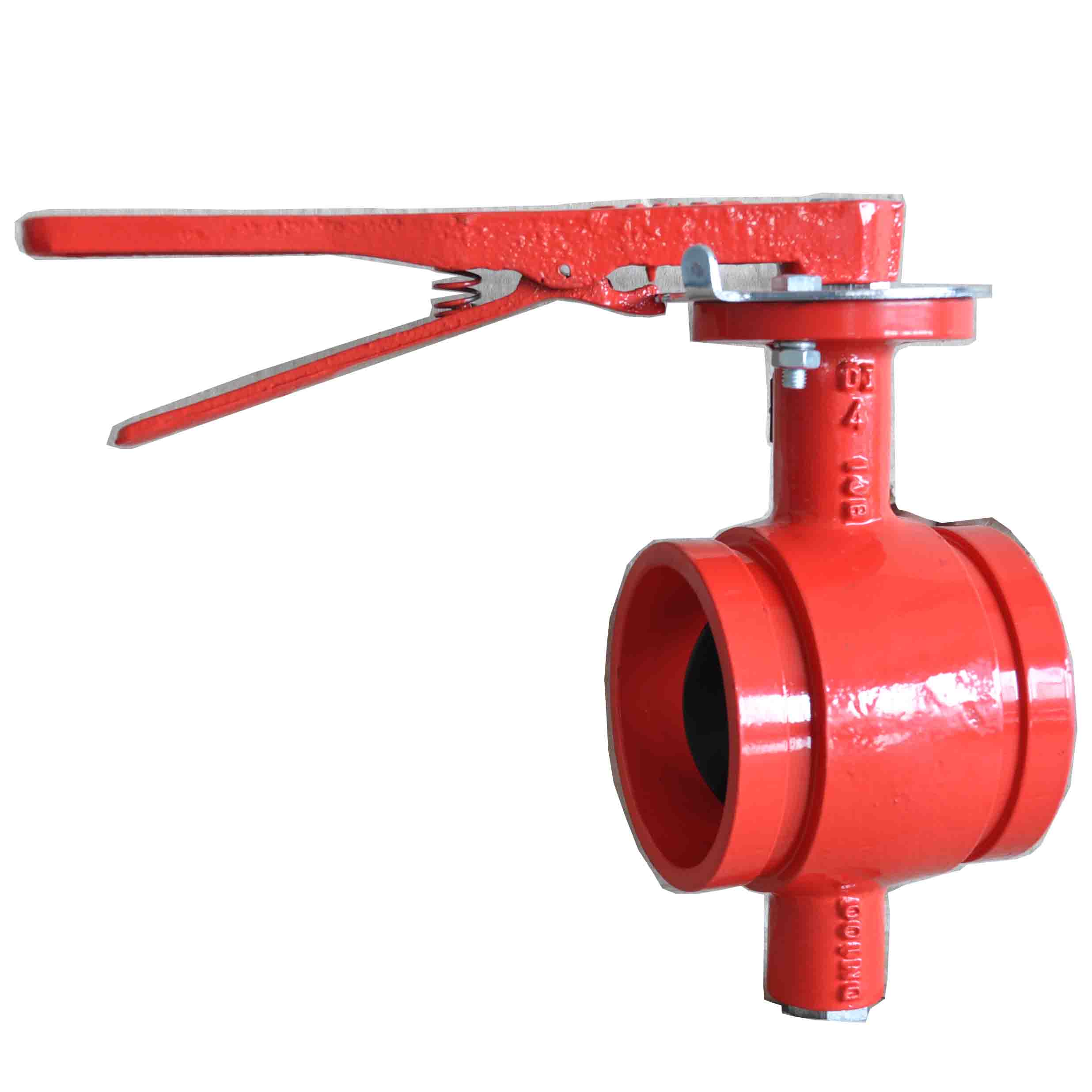 Grooved Butterfly Valve With Lever